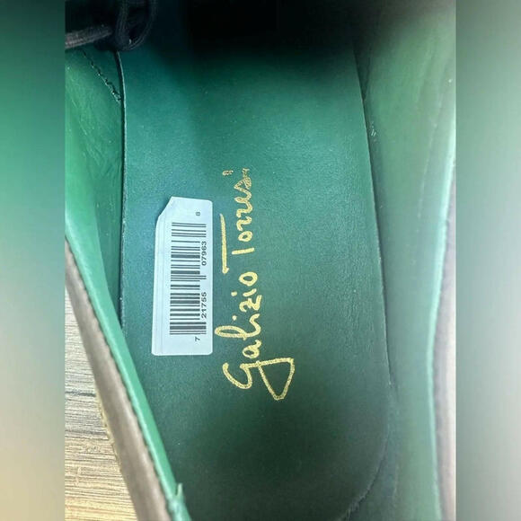 Galizio Torresi Safari Desert Oxford  Men Size 8.5-9 Suede green main image 6